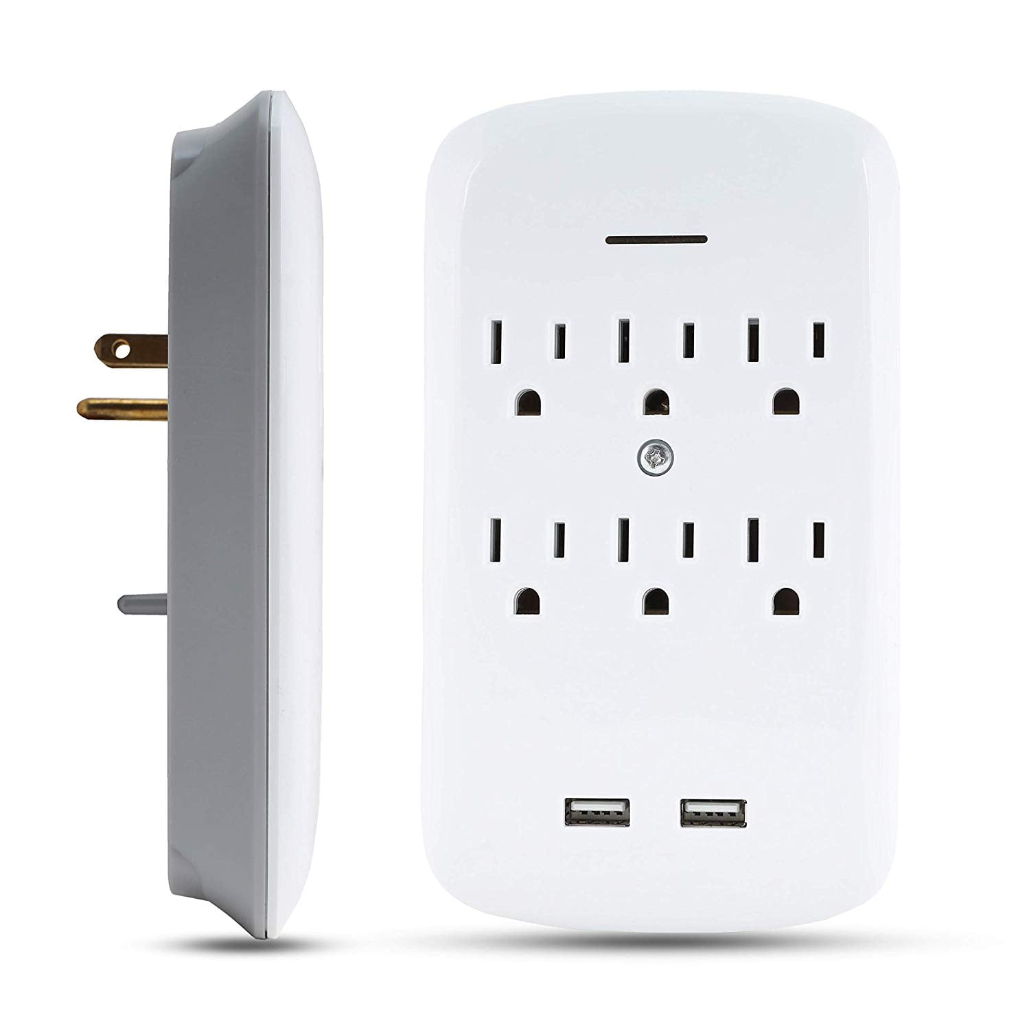 Buy Luxtronic 6Outlet Wall Tap with 2 USB Ports Online in India. 817534214