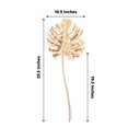 thumbnail image 3 of Efavormart 3 Pack | 29" Shiny Golden Artificial Tropical Plant Palm Leaf Stems, Faux Monstera Leaves, Floral Arrangements Table Centerpiece Decor, 3 of 11