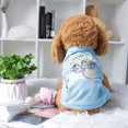 thumbnail image 2 of Camiseta para Mascotas Primavera Ropa para Cachorros Pequeños Gato Vestido de Vestir Estilo Rayas,#16,L, 2 of 7