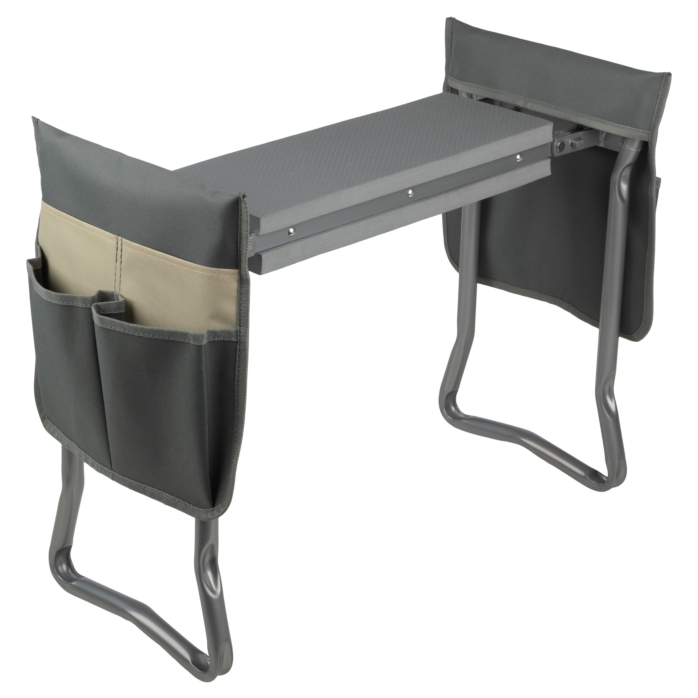 Pure Garden 2-in-1 Kneeler Stool with Tool Pouches photo 1