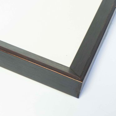 12x9 Frame Black & Bronze Solid Wood Picture Frame Width 0.75 Inches | Interior Frame Depth 0.75