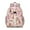Pink, variant on Lightweight student backpack, spacious and durable, water-resistant with multiple compartments, perfect for travel, accented with Floral prints.
