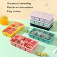 thumbnail image 2 of Mdesiwst Silicone Ice Cube Mold Ice Cube Mold 6/8 Grids Silicone Ice Making Tray Easy Release Large Square Cube Mold for Home Kitchen Ice Cube Tray, 2 of 8