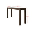 thumbnail image 6 of Home Design Camden Writing Desk with Spacious Tabletop and Sturdy Legs, Modern Streamlined Design for Home Office, Study Nook, or Living Space, Brown, 6 of 9