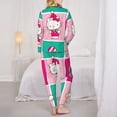 thumbnail image 5 of Lsque Sanrio Pattern Long Sleeve Pajama Set for Women - Soft 2-Piece Sleepwear and Loungewear Set with Pockets, Comfy Nightwear, 5 of 8