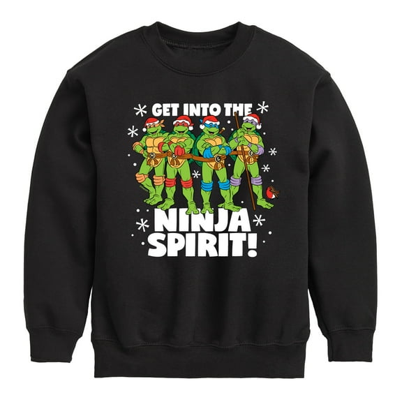 Teenage Muntant Ninja Turtles - Get Into The Ninja Spirit - Toddler And Youth Crewneck Fleece Sweatshirt