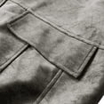 thumbnail image 5 of BiZtdJrK Men's Faux Leather Motorcycle Jackets Zip up Stand Collar Waterproof Jacket Casual Fall Coats with Pockets Gray,XL, 5 of 8