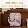 thumbnail image 6 of ZUXONGSY Cardinal Cherry Blossom Print Bible Cover Case for Women Lightweight Bible Carrier Sturdy Scripture Bag with Handle Christian Gift for Work, 6 of 7