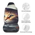 thumbnail image 5 of Xecao Astronaut Cat Print Car Seat Cover in That Fits Most Cars, Vans, SUVs, and Trucks., 5 of 7