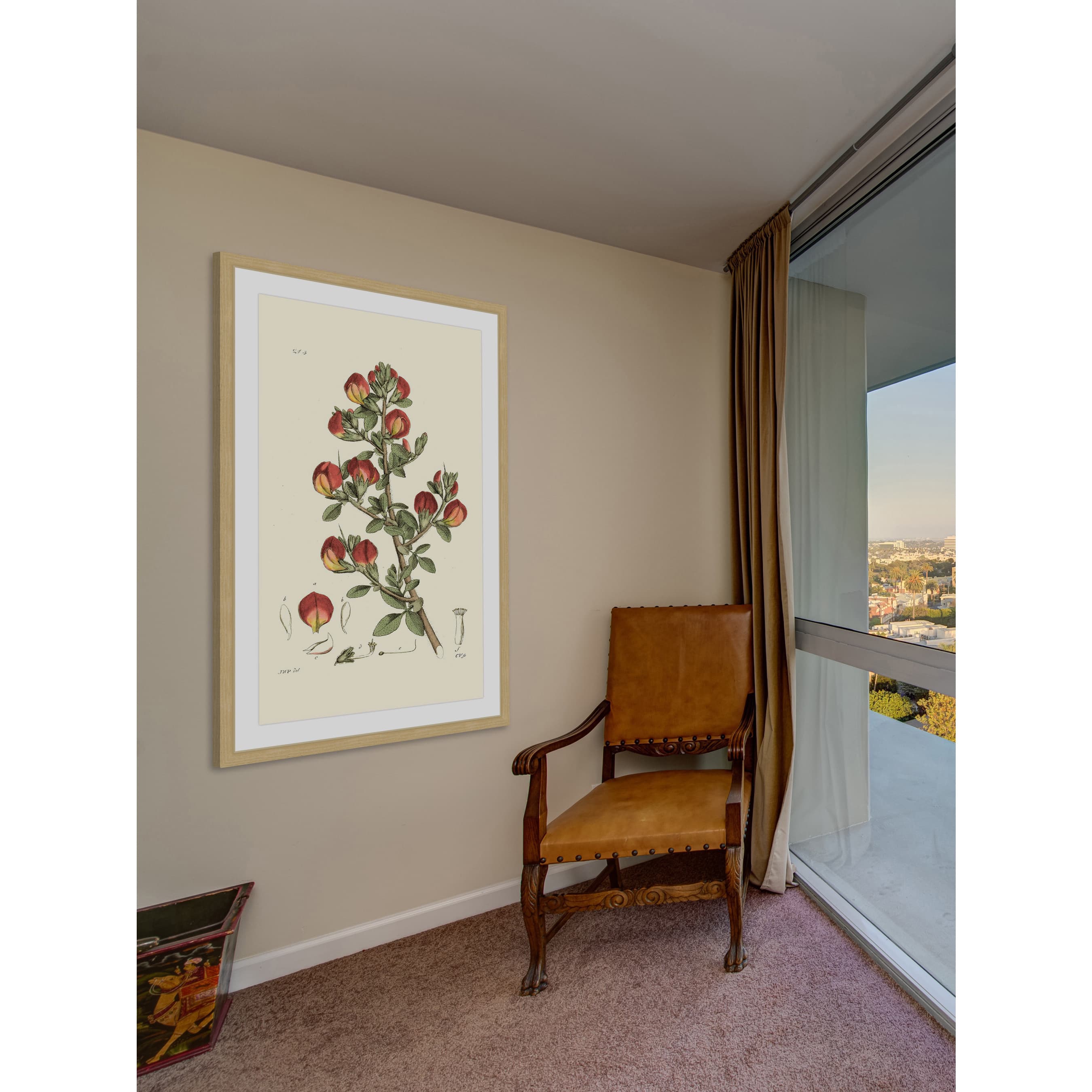 Marmont Hill "Antique Floral I" Framed Painting Print