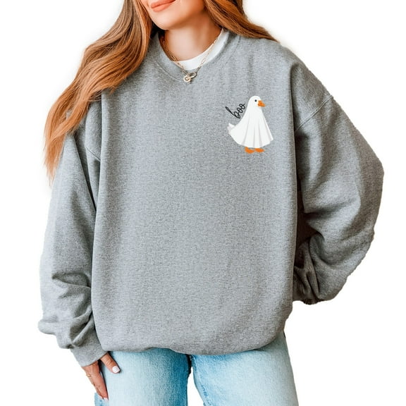 Boo Ghost Goose - Women's Graphic Sweatshirt