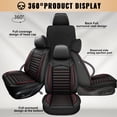 thumbnail image 7 of Car Seat Covers for Dodge Challenger 2008-2025 Waterproof Car Seat Cushion Protector,Premuim Auto Interior Accessories Red,Front Set(2 Seats), 7 of 7