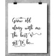thumbnail image 5 of Grow Old Along With Me The Best Is Yet To Be - 11x14 Unframed Typography Art Print - Great Wedding Gift, 5 of 6