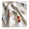 thumbnail image 3 of AVEKI Womens 100% Large Mulberry Silk Scarf Long Satin Scarf Fashion Designer Scarf Lightweight Wraps, 2022423-01, 3 of 5