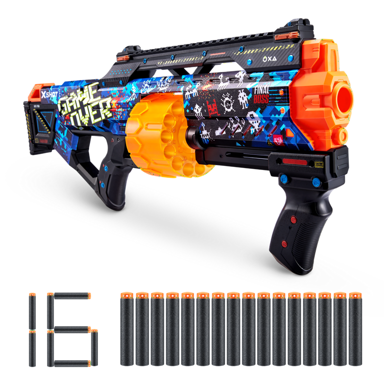 XSHOT Skins Last Stand Dart Blaster - Game Over (16 Darts) by ZURU