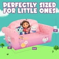 thumbnail image 3 of Marshmallow Furniture 2 Pack 2-in-1 Flip Open Foam Sofa, Gabby's Dollhouse, 3 of 10