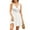 White, variant on Women's Boho Tie-Waist Sleeveless Midi Dress Round Neck Loose Fit Beach Sundress with Adjustable Belt and Side Pockets for Vacation Outfits,Hot Pink L