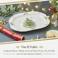 thumbnail image 2 of Spode Christmas Tree Sculpted Octagonal Platter - 14-Inch Holiday Serving Platter for Meats, Cheeses, and Desserts - Dishwasher and Microwave Safe Christmas Dinnerware with Iconic Tree Design, 2 of 8