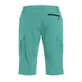 thumbnail image 3 of Dwellite Mens Workout Capris Gym Hiking Shorts Zipper Pockets Lightweight Athletic 3/4 Capri Pants Light Green M, 3 of 4