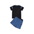 thumbnail image 4 of Faithtur Children Summer Tracksuits, Letters Print T-Shirt + Splicing Shorts, 4 of 9