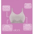 thumbnail image 5 of Elomi Downtime Non Wire Bralette (301417),38J,Grey Marl, 5 of 6