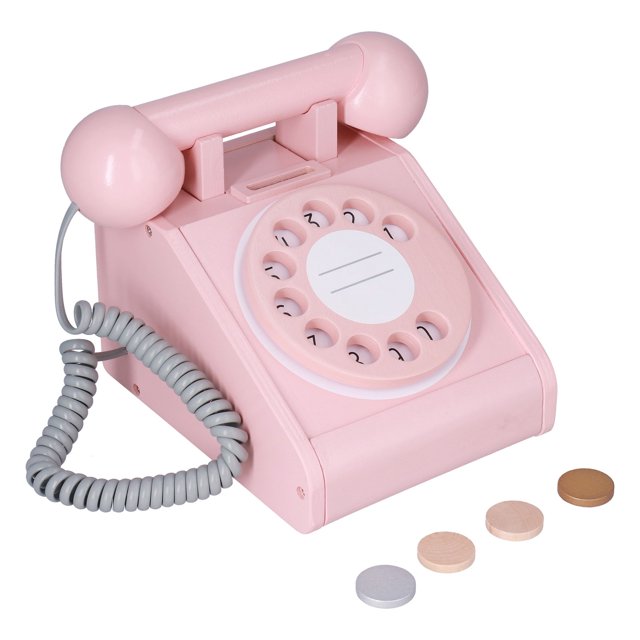 Juguete para teléfono fijo ejercicios para hablar habilidades de comunicación cultivar hábitos financieros juguetes de teléfono vintage para el hogar para niños mayores de Amonsee Otros