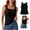 Black, variant on Avulea'S Built In Comfort Bra Tanktop,Tank Tops With Built In Bras For Older Women, Padded Seamless Shaping Camisole Soft Smoothing Oversized Cami Shelf Bra Loose Fit Plus Size Tanktops