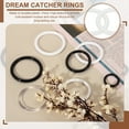 thumbnail image 3 of Uxcell 20 Pcs Dream Catcher Rings, 1.5 inch Floral Macrame Plastic O Rings DIY Round Plastic Hoops for Crochet Craft Making Wall Hanging Wedding Wreath Christmas, White, 3 of 6