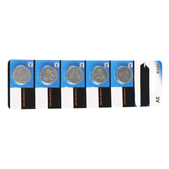 Set of 5pcs 3V Lithium Batteries Coin Cell 160/200mAh Stable Power Supply In Watches and Small Devices