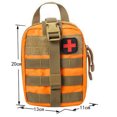 thumbnail image 3 of Juego de supervivencia de emergencia para acampar Botiquín de primeros auxilios Molle EDC Outdoor Gear (naranja), 3 of 6