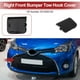 thumbnail image 2 of Tapa del gancho de remolque delantero derecho para Toyota Yaris 2012-2014, tapa del gancho de remolque del parachoques No.5212952100, plástico sin pintar, 1 pieza, 2 of 6