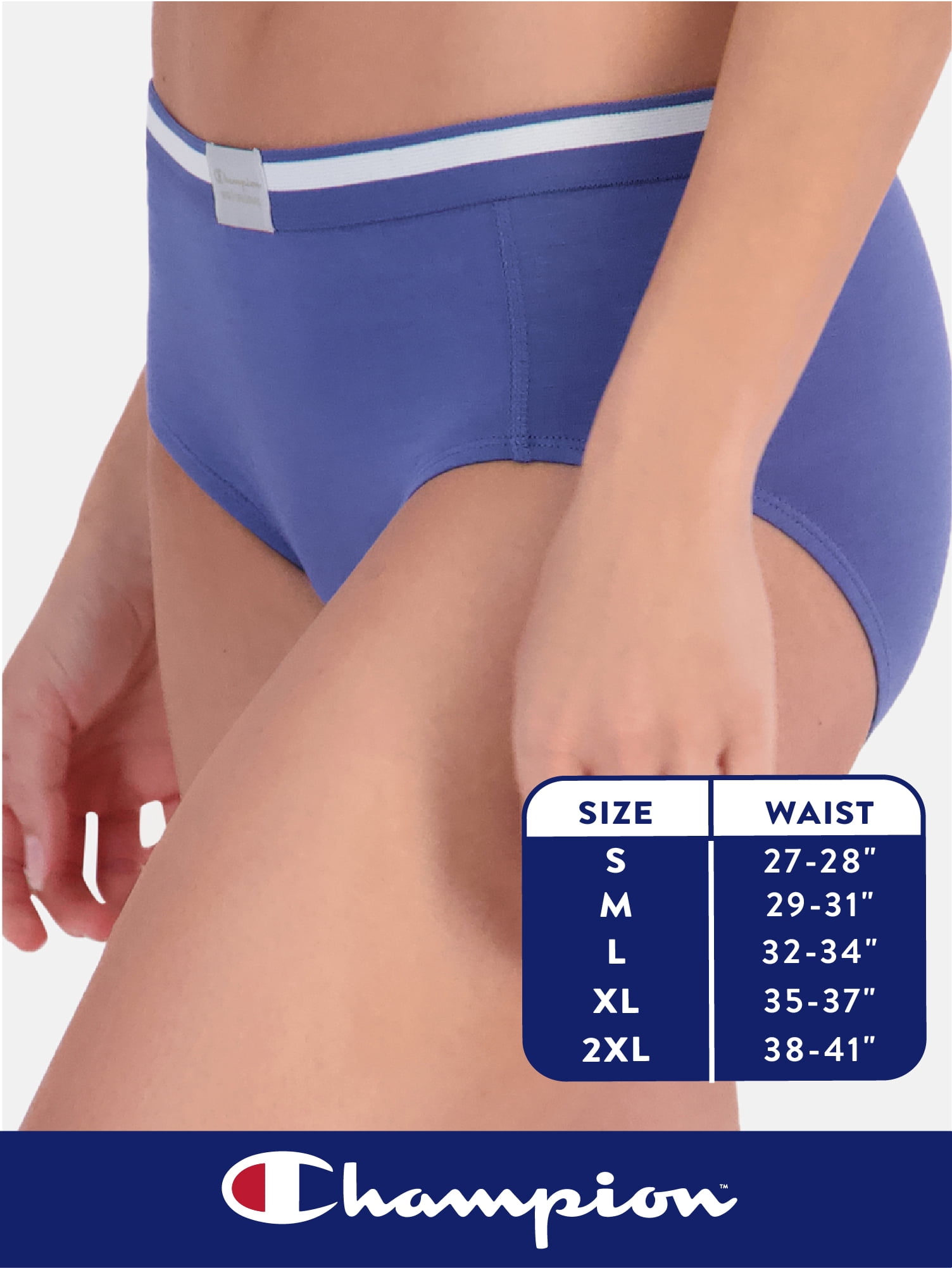 Champion Women's Hipster Underwear, 3 pack, Sizes S - XXL