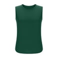 thumbnail image 6 of LADIGASU Women's Solid Color Sleeveless Round Neck Pullover Casual able Tank Top, 6 of 8