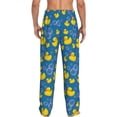 thumbnail image 2 of Bixox Men's Rubber Duck Patterned Pajama Pants with Pockets Lounge Clothes for Home, 2 of 5