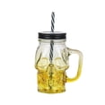 thumbnail image 2 of Yisang Halloween Gradient Colored Glass Cup With Transparent Lid And Straw Cup, 2 of 5