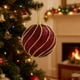 thumbnail image 1 of Bolas De Navidad De Plástico Adorno colgante flocado de plástico rojo para árbol de Navidad, 8x8x8 Rkxzt, 1 of 8