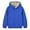 Blue, variant on Uxgjfwu Toddler Kids Flannel Sweatshirt Boys Girls Winter Warm Plush Lined Long Sleeve Shirts Casual Sports Hooded Tops