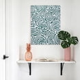 thumbnail image 4 of Green Swirling Lines Canvas Wall Art for Living Room, Curves Waves Modern Abstract Poster Print Painting for Bedroom Office Home Decoration Wall Pictures Prepare To Hang 16"x16", 4 of 9