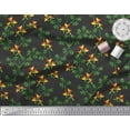 thumbnail image 2 of Soimoi Cotton Duck Fabric Flower & Leaves Watercolor Decor Fabric Printed Yard 42 Inch Wide, 2 of 3