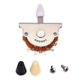 thumbnail image 2 of kusrkot 1 Set Bass Guitar Copper Switch Toggle with Black Yellow White Knobs Tips, 2 of 9