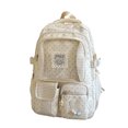 thumbnail image 2 of Teen Girls Backpack For School Pastel Striped Aesthetic 90s Style Lightweight Casual Bookbag Daily Shoulder Purse, 2 of 7