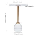 thumbnail image 5 of CNCEST Modern Acrylic Side Table,Clear Round End Table for Living Room,Bedroom,Office, 5 of 8