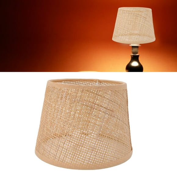 Lamp Shade, Woven Lamp Shade Rattan Retro for E27 E14 Lamp