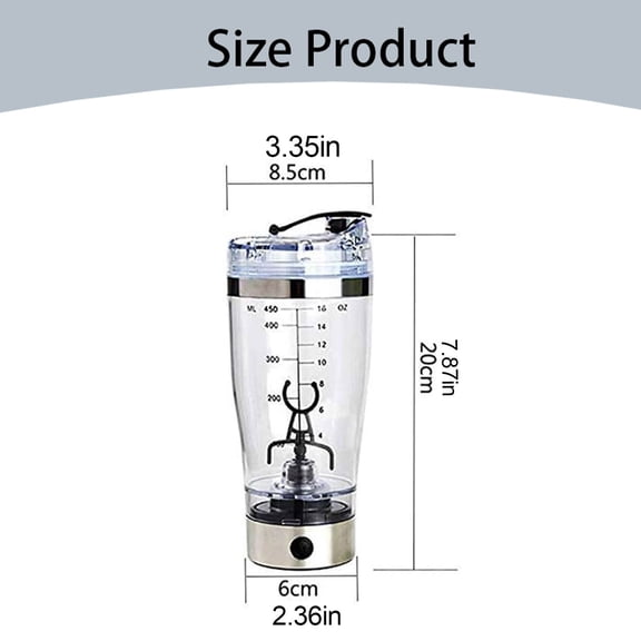 XKHHLH Electric Protein Shaker Bottle, Lockable Blender Shaker Bottles, BPA Free, USB Rechargeable Mixer Blender Cup for Protein Shakes