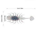 thumbnail image 2 of Flotador de cola de paleta para pesca señuelo suave de 5cm Swimbaits para pesca de lubina azul oscuro, 2 of 4