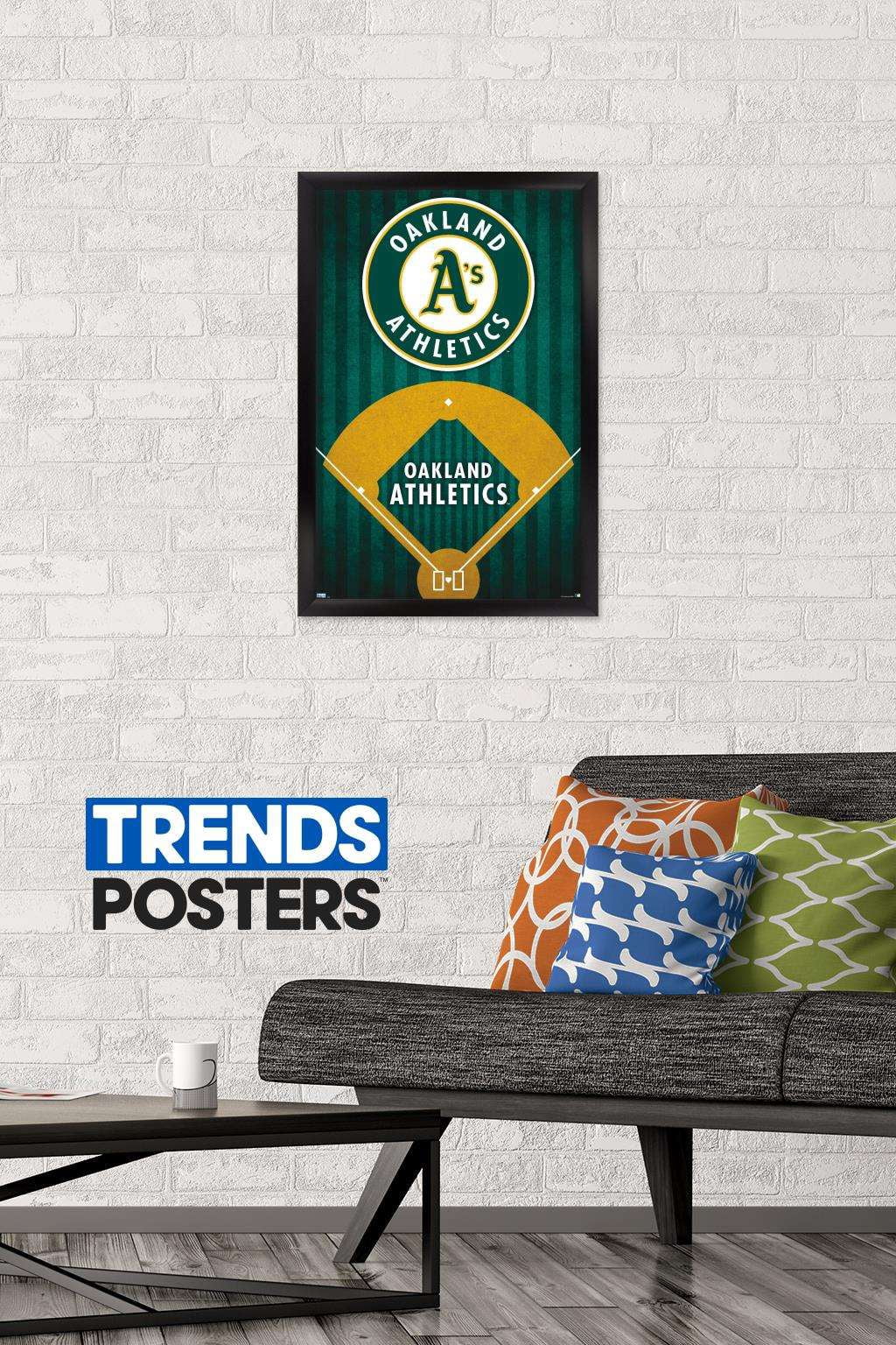 MLB Oakland Athletics - Logo 20 Wall Poster, 14.725" x 22.375", Framed