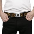 thumbnail image 3 of Buckle-Down Belt, Seatbelt Buckle Belt, Leopard Brown, Youth 22 to 32 Inches, 3 of 9