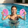 thumbnail image 6 of Swim Training Equipment, Eva Foam Non Inflatable Pool Floats, Swim Stabilizers for Beginner Swimmer, Hand Holds Water Buoyancy Swim Assist, Two Tone Purple and White 1Pc Swim Ring, 6 of 9
