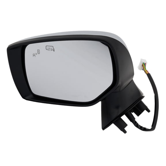 MIRROR Compatible For 2015-2017 Subaru Outback Legacy Left Driver Heated Power Glass In-housing Signal Light Chrome