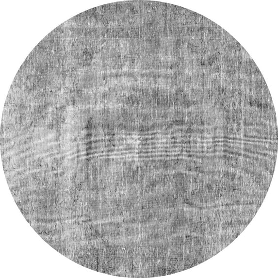 Ahgly Company Indoor Round Persian Gray Traditional Area Rugs, 8' Round